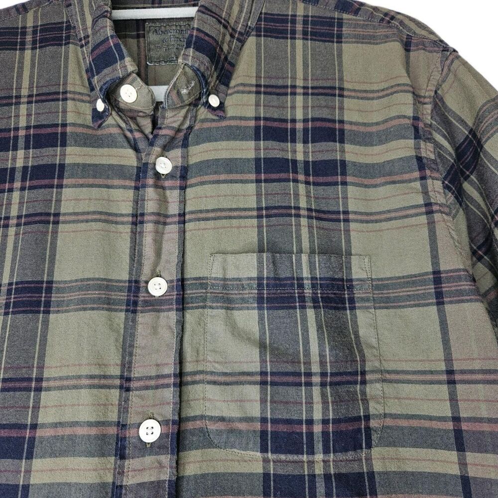 Abercrombie-fitch Women's Green and Brown Shirt, Size Large - Picture 2 of 5